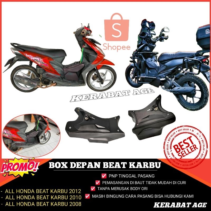 Aksesoris Asesoris Box Depan/Tengah Dashboard HONDA BEAT KARBU