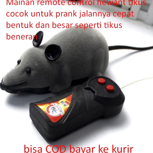Langsung Order Mainan remote control hewant tikus cocok untuk prank jalannya cepat bentuk dan besar 