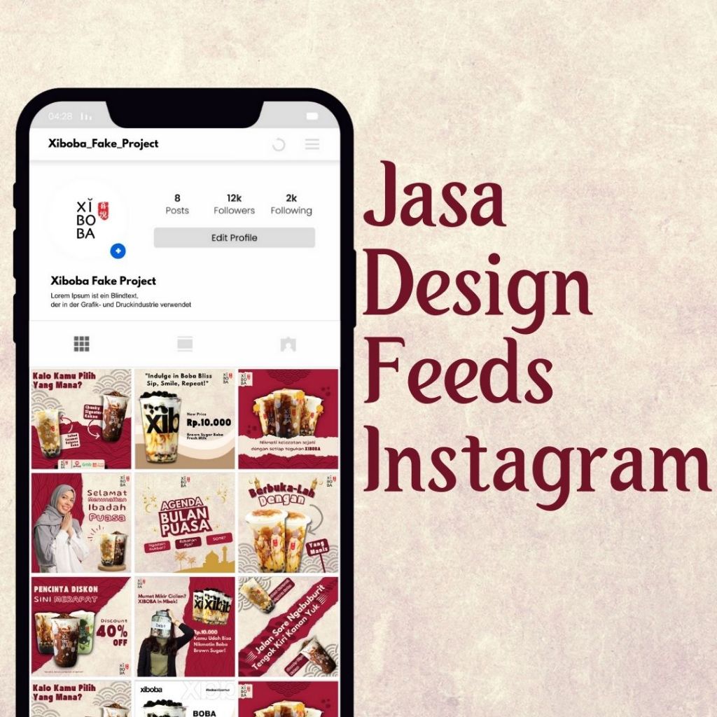 Jasa Desain Feeds Instagram | Desain Logo | Desain Poster | Desain CV | Desain Banner |