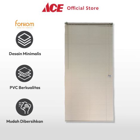 READY Ace Forhom 9X18 cm Venetian Blind  Krem Malt Tirai Penutup Jendela Kerai Hordeng Penghalau Cah