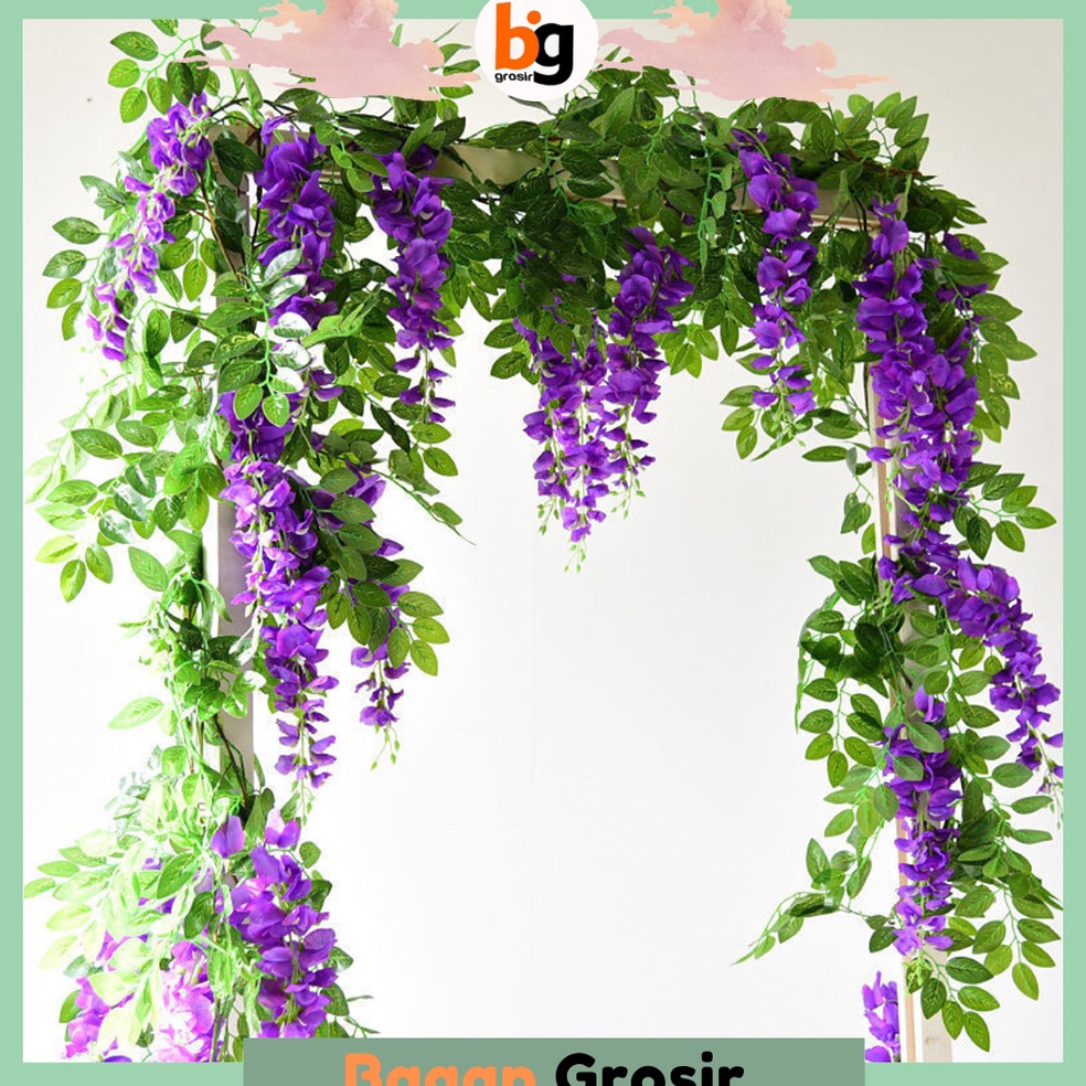 TERBARU BG  COD  BUNGA WISTERIA  BUNGA  BUNGA HIAS  BUNGA PLASTIK  BUNGA WISTERIA RAMBAT  BUNGA WIST
