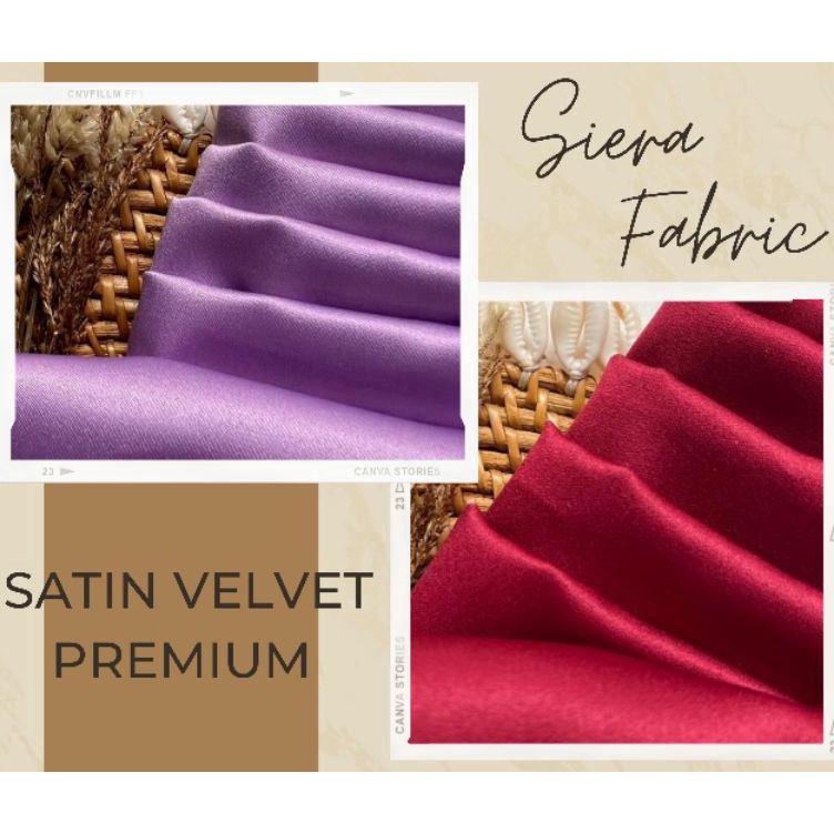 ART V53Q  BUKAN HIJAB  1 meter SATU METER Kain Satin Velvet Cavalli Premium By Roberto Cavalli Premi