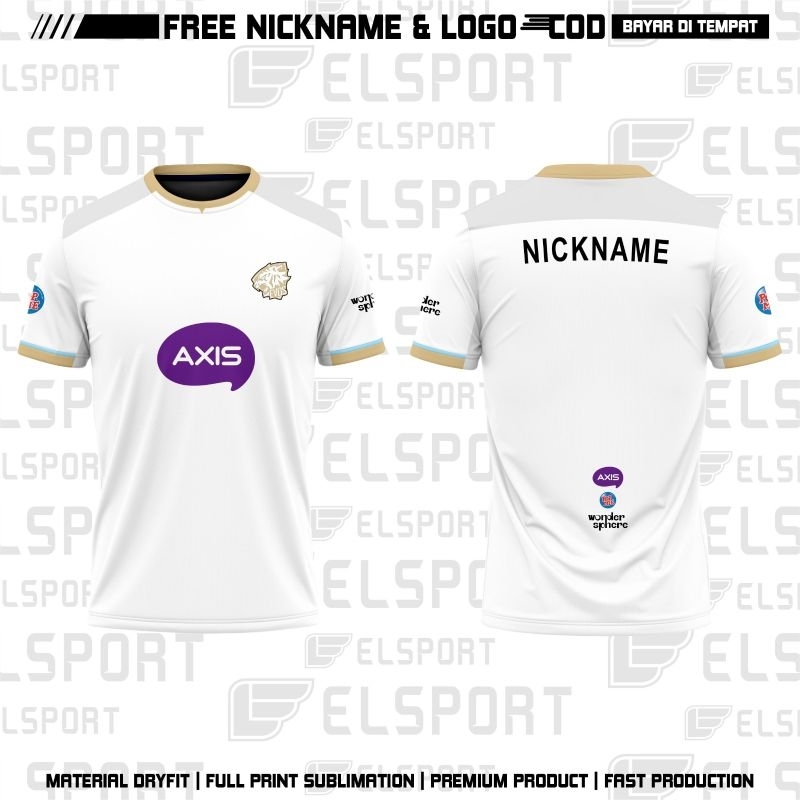 Jersey Evos White Season 13 mpl