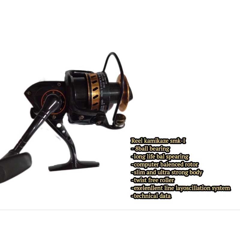 reel spinning kamikaze smk-I  8 ball bearing