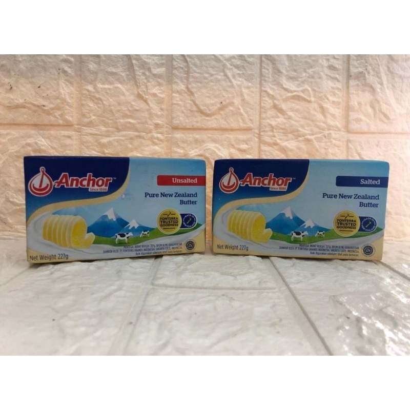 

Butter Anchor salted dan unsalted 227 gr.tolong dinote mau unsalted atau salted