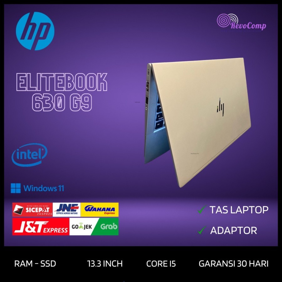 Laptop HP Elitebook 630 G9 Core i5 Gen 12 Ram 16GB SSD FHD Mulus