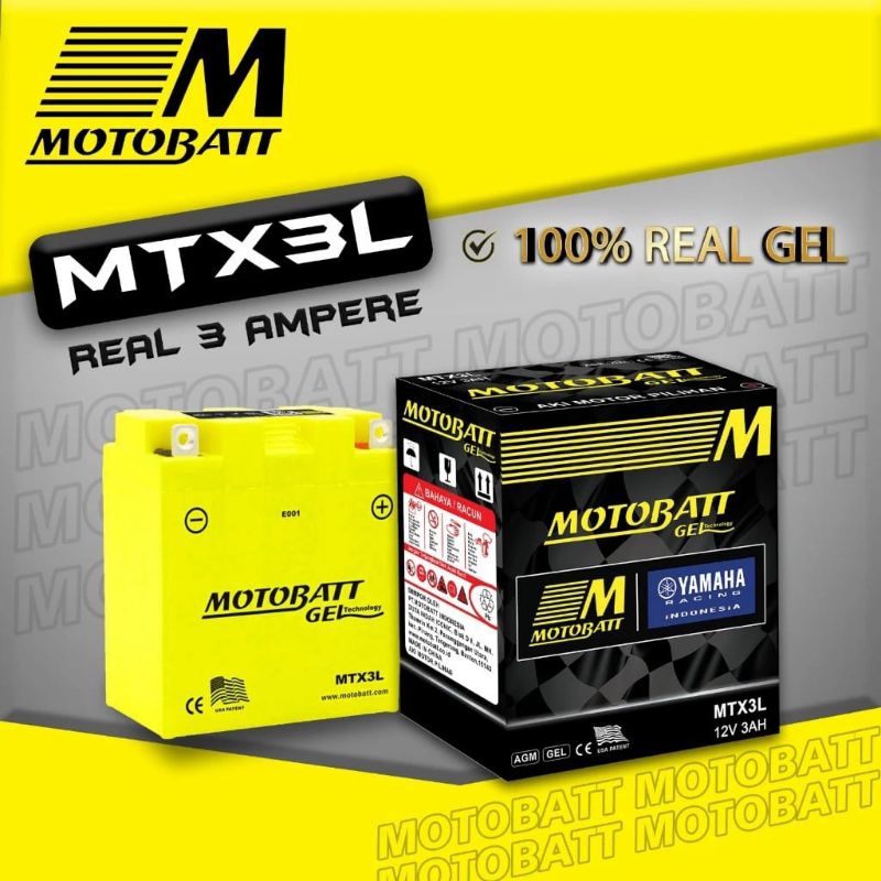 Aki/baterai motobatt mtx3l Rx-king, ninja 150r original