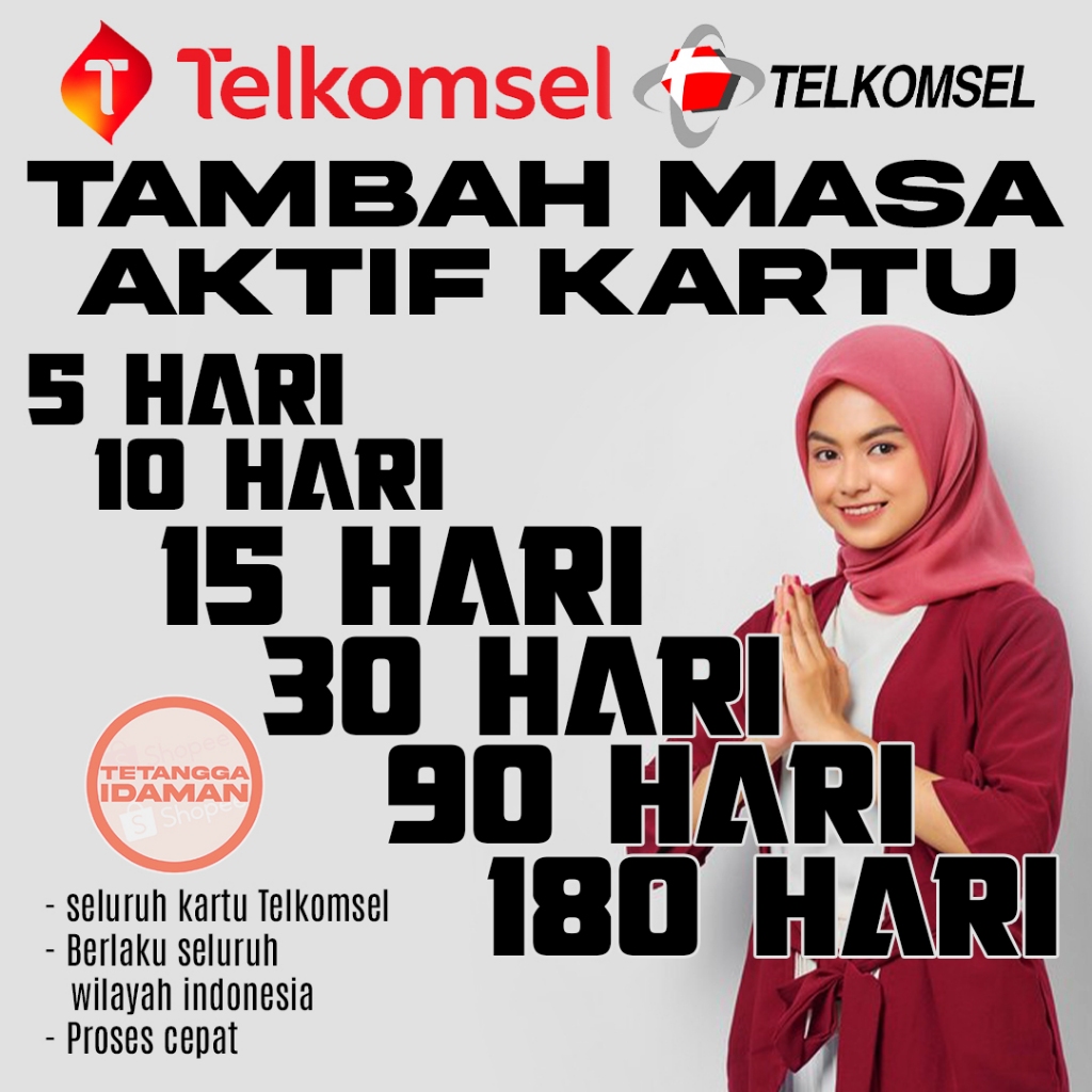 Perpanjang Masa Aktif Kartu Telkomsel 5-10-15-30-90 Hari | Perpanjang Masa Aktif Kartu Telkomsel 1 B
