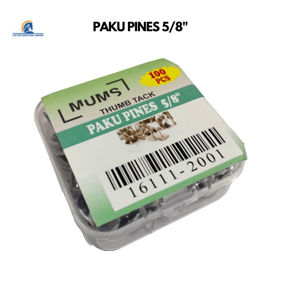 Paku Payung Paku Pinus Pines Mading 5/8" Thumb Tacks MUMS +/- 100Pcs CSA