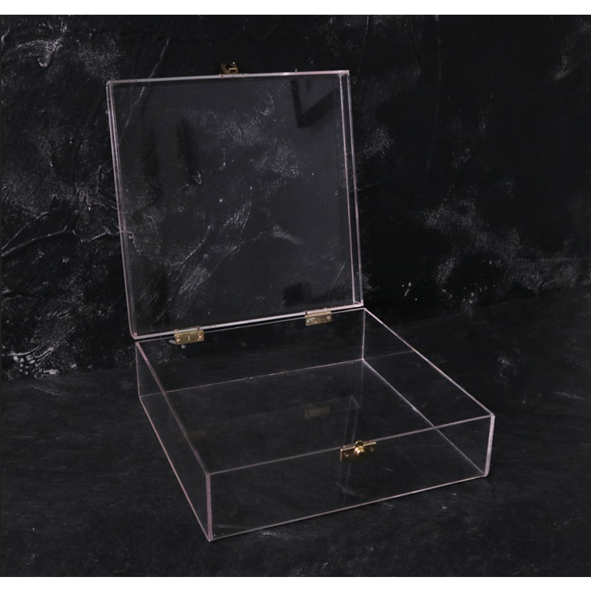 

15x15x15 cm Clear Box Acrylic Kotak Akrilik Engsel
