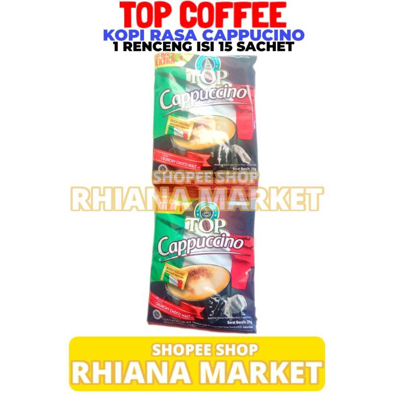 

Top Coffee Cappucino 25gr 1 Renceng Isi 15 Sachet