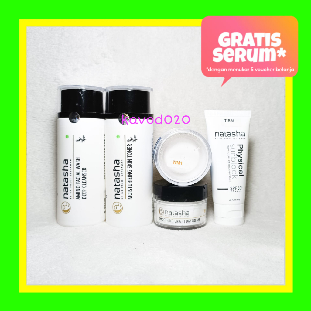 Natasha Skin Care Paket Glowing Basic Lengkap by dr Fredi Setyawan Original (Amino, Toner, SmoothBri