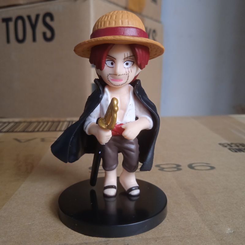 action figure one piece shanks figur WCF kid kecil bootleg kws