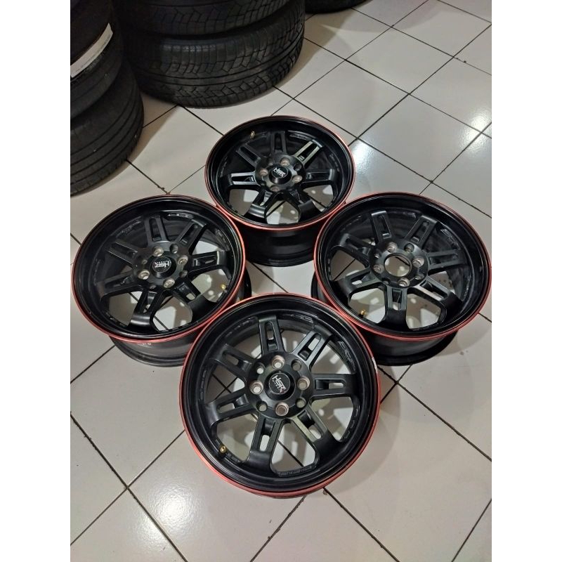 Velg Mobil Bekas Hsr Daimon Ring 15 Untuk Jazz Brio Yaris Ayla Avanza Xenia