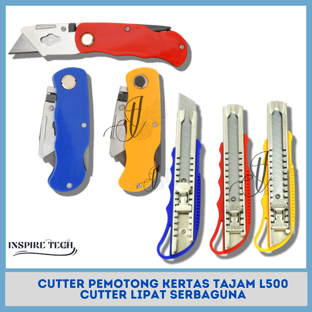 

Pisau cutter Knife Pisau Seni Kerajinan Tangan Lipat cutter pisau tajam serbaguna