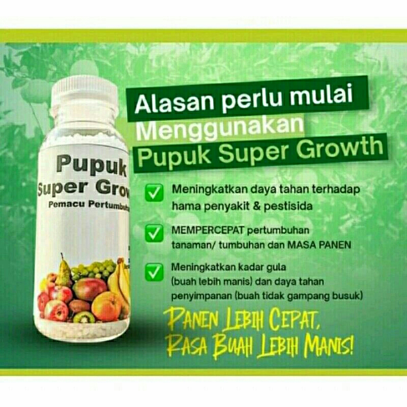Pupuk Super Growth ORIGINAL isi 250ml