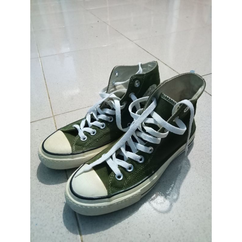 sepatu Converse 70s HI herbal green seri  162052c hight boot art ukuran 40