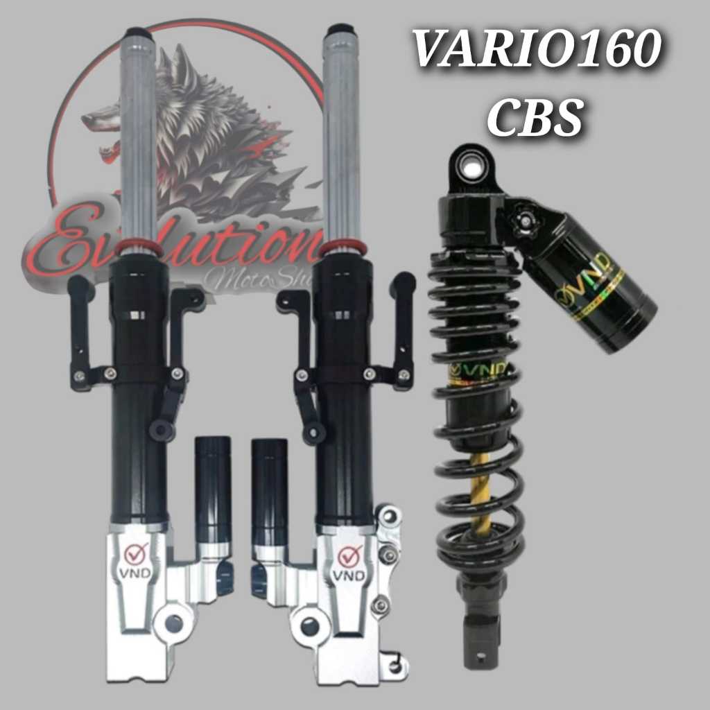 Shock VND paket depan plus belakang VARIO 160 - Shockbreaker sepaket VARIO 160 VND ORIGINAL