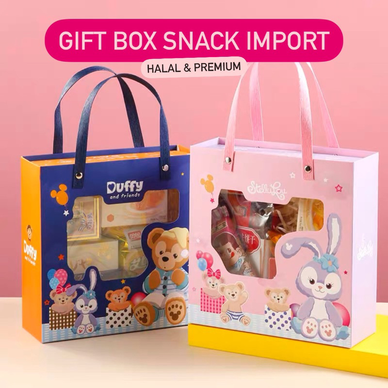 

Snack Box Import Halal / Gift Box Premium / Hampers Cemilan impor enak / Kado Ulang tahun birthday / Hadiah Wisuda Graduation / Goodie bag valentine anniversary newborn baby 1 month / Bingkisan coklat permen cookies minuman jelly candy