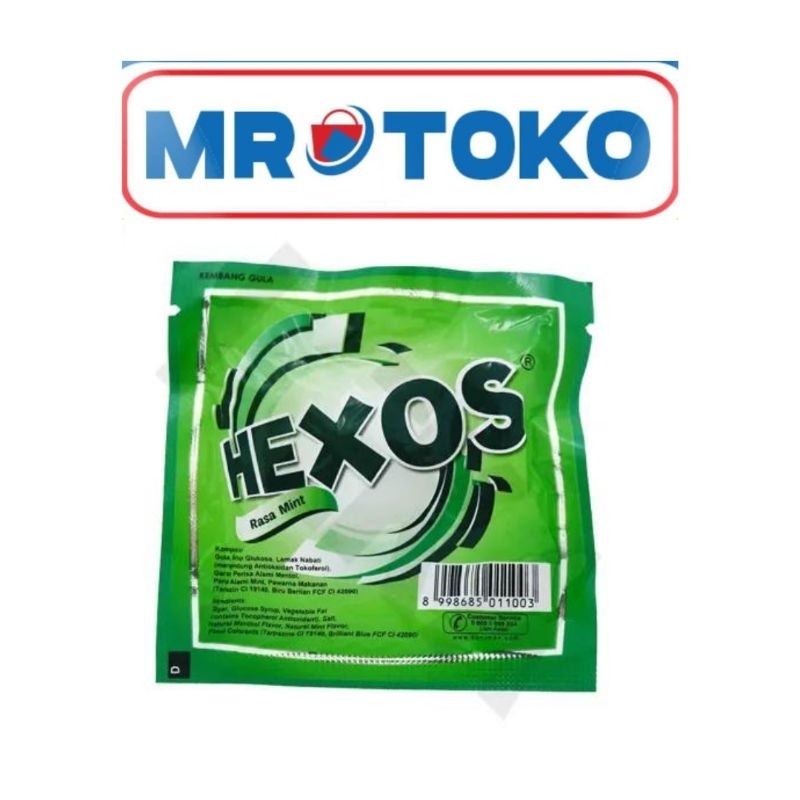 

Hexos mint permen pelega tenggorokan 12,5Gram