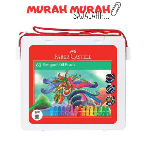 

Crayon 60 warna / Hexagonal Oil Pastel 60 faber castell