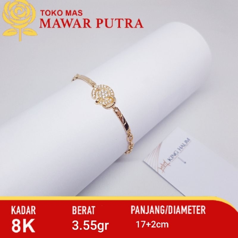 Gelang rantai King halim collection gold 8K 375