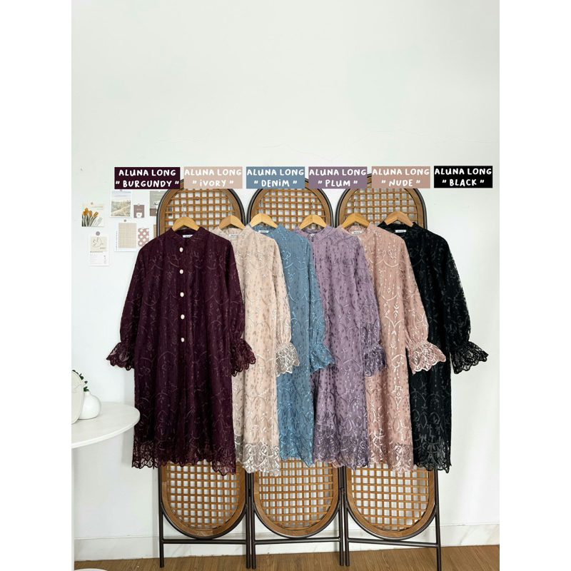 Aluna Lacey Tunic by Locana Label | Raya Series Baju Lebaran Set Lebaran Family Set Baju Kondangan S