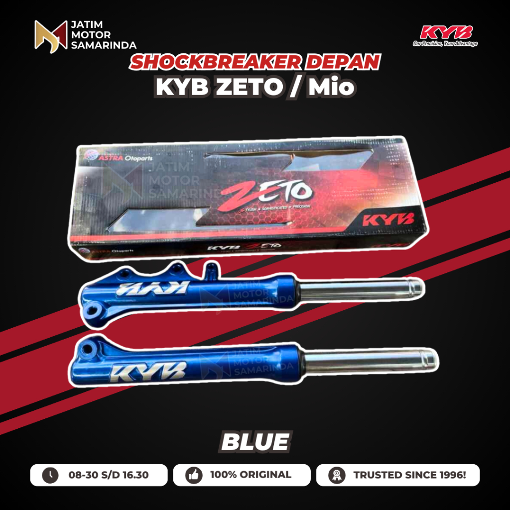 KYB Kayaba Zeto Astra Otoparts Shock Depan Komplit + Tabung untuk Mio Fino Mio J Mio M3 Mio Sporty M