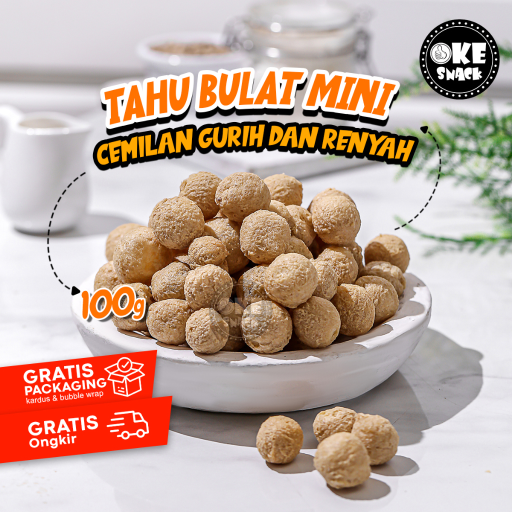 

Camilan Keripik Tahu Bulat Mini 100g