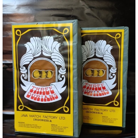 Korek Api Kayu 1 Pack Besar isi 100 Box (Three Durians)