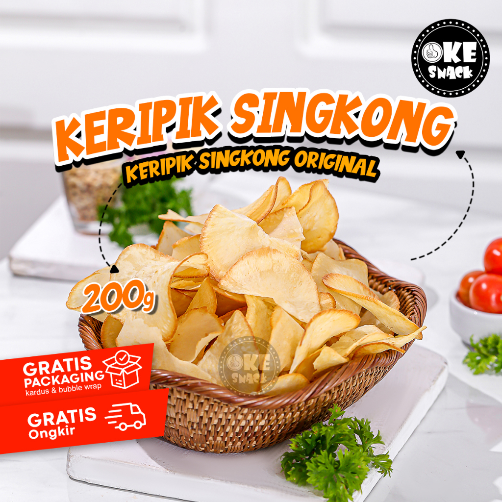 

Keripik Singkong Original Gurih 200g