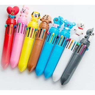 

S99 (10 WARNA) Pulpen/PENA Kartun 10 Warna Pen Warna Warni Bolpoin Karakter Lucu