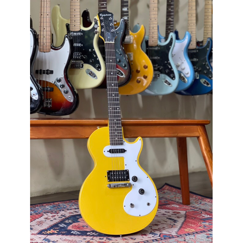 Gitar Listrik  Epiphone Les Paul Melody Maker E1 Electric Guitar - Sunset Yellow (SECOND)