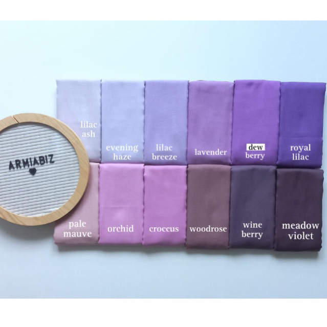 DEENAY UNGGU LIZA SERIES PURPLE ORIGINAL Jilbab polosan ungu voal premium