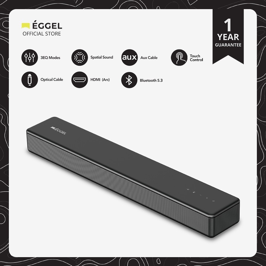 EGGEL Stage SoundBar / Sound Bar with Built-In Woofer
