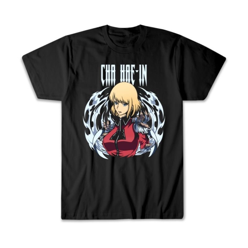 Kaos Anime Solo Leveling | T-Shirt Solo Leveling | Cha Hae In