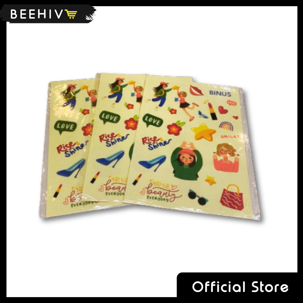 Beehive Binus - Sticker Transparant Binus