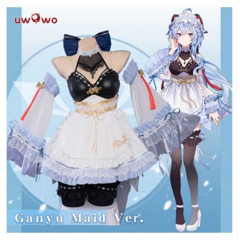 Preloved Ganyu Maid Costume Uwowo