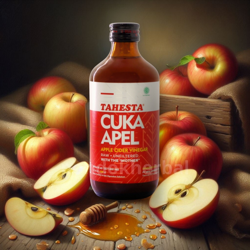 

Cuka Apel Tahesta 100% Alami / TAHESTA 300ml Natural Apple Cider Vinegar