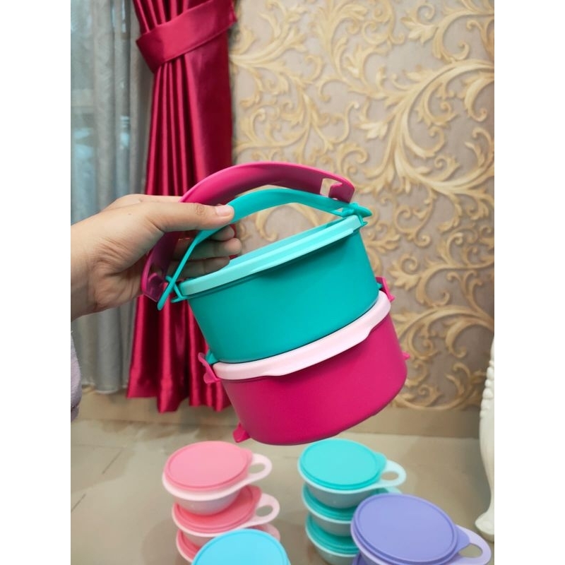 Tupperware Original Promo Set Rantang Mini| Rantang anak warna lucu