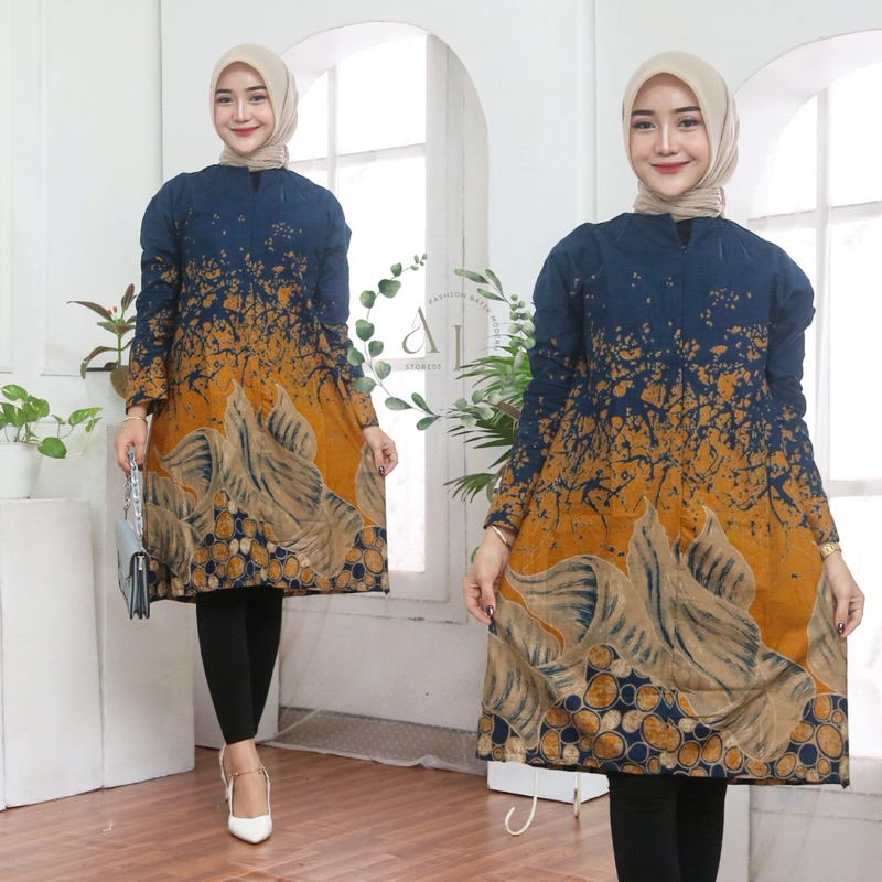 Tunik Batik Wanita Tunik Modern Kualitas Premium Tunik Full Batik