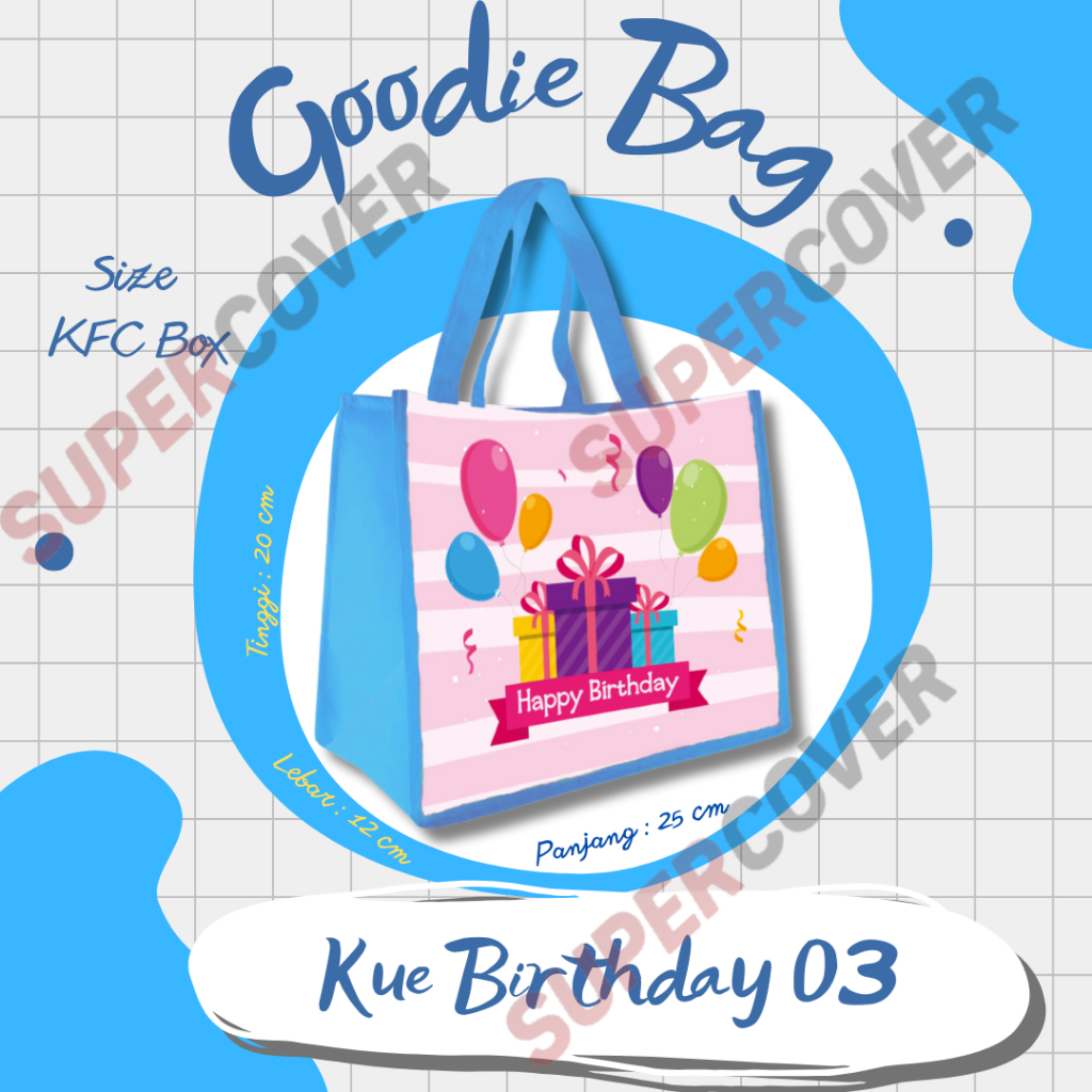 

Goodie Bag Birthday 03 Warna Biru Muda Untuk Acara Ulang Tahun