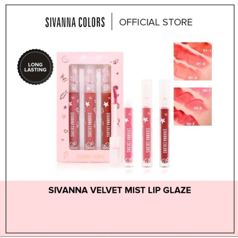 Lip Glaze Sivanna Color 100℅ Original Thailand