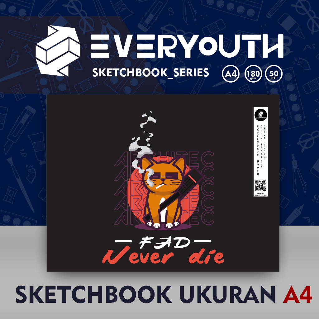 

Sketchbook A3 180gsm Everyouth - Kertas Buku Gambar & Sketsa Everyouth Xstentimental