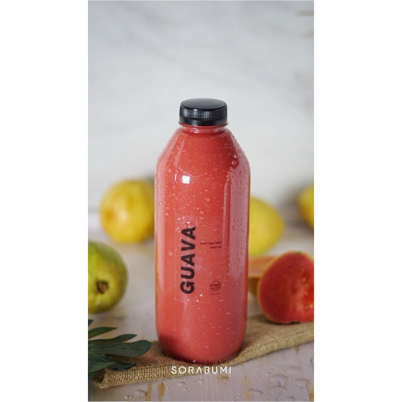 

[1000 ml x 3] Jus Jambu Batu Merah Organik Guava Juice Sorabumi