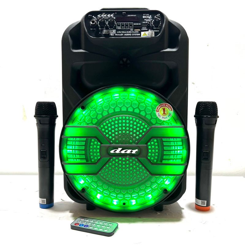 Speaker Portable Wireless Dat DT-109 Original 10 inch Bluetooth