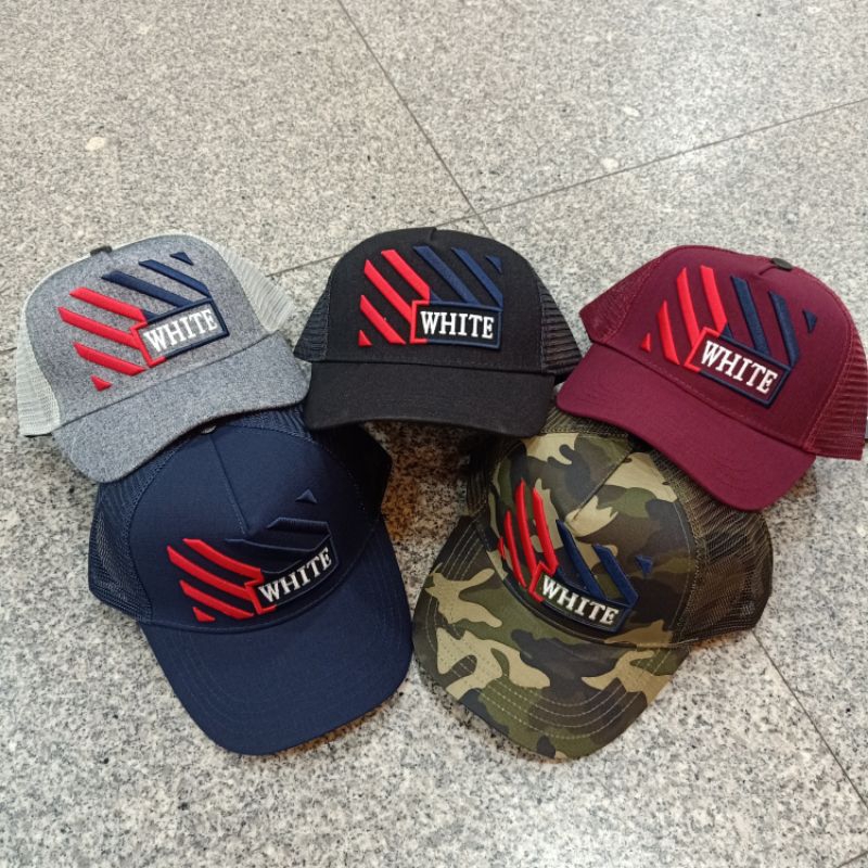 topi off white Trucker Topi Baseball jaring import