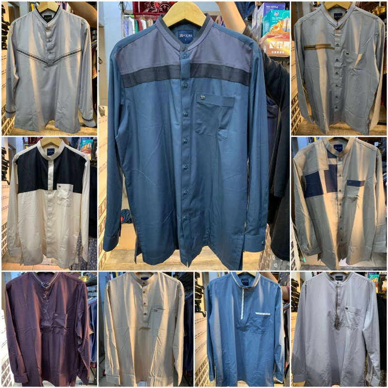 Baju Koko Murah Pria Dewasa Koko Qori Dan Arzun Cotton Premium HANYA UKURAN L