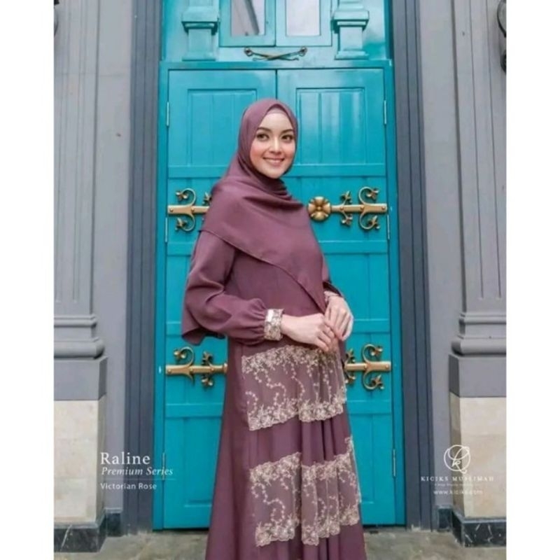Raline Premium series set jilbab segi empat