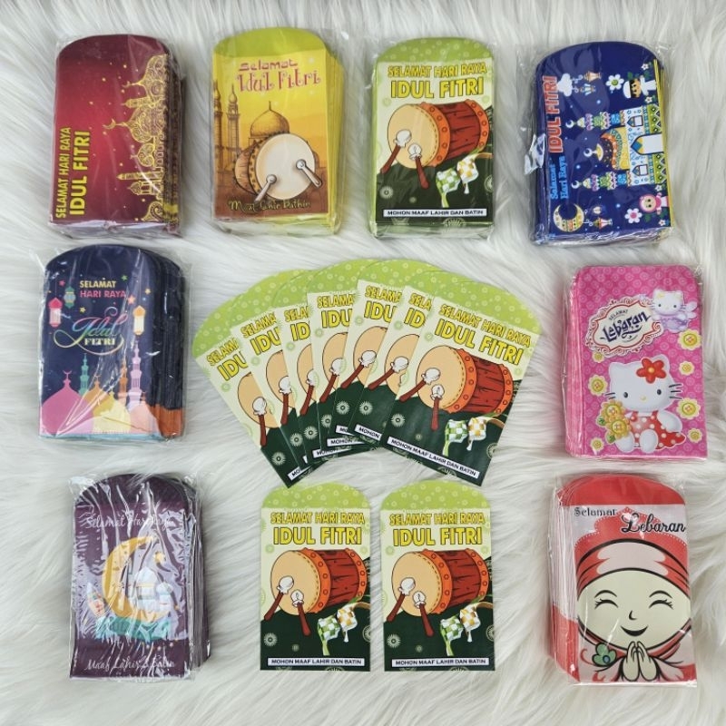 

IVSHOP - Amplop Lebaran Idul Fitri Grosir Ampau Lebaran Amplop THR Amplop Lebaran Hari Raya Motif Karakter Ukuran Kecil M Uang di Lipat
